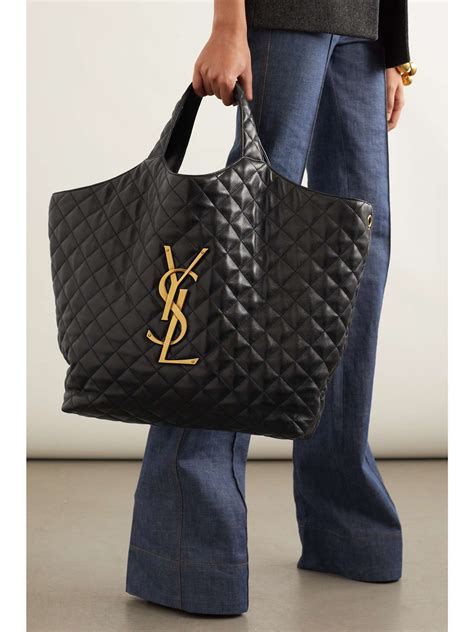 ysl large shopping bag|YSL large quilted tote bag.